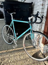 Bianchi Pista 59cm Fixed Gear Track  Bike Steel Celeste