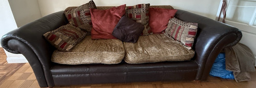 Dfs brown leather traditional - dfs,