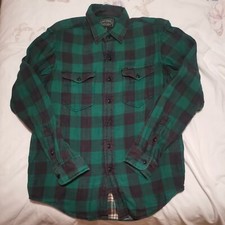Vintage Ralph Lauren Polo Country Flannel Shirt Green Carhartt Stussy Palace 