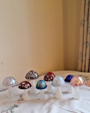 Set of Eight Heron Glass