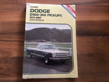 1971-1987 DODGE Pickup Service