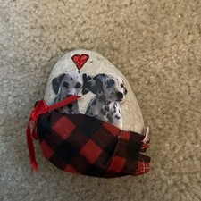 "DALMATION PUPS HANDPAINTED