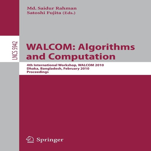 Walcom algorithms and - walcom,