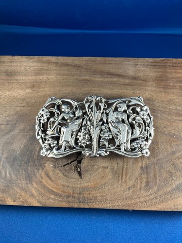 Brass nurse buckle lady - brass,