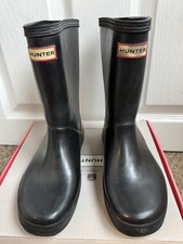 Hunter Kids Black Wellies Rain