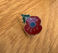 Genuine poppy Badge Flower Badge 1914-2014. military charity