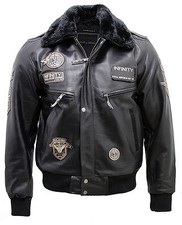 Men's Black Leather US Air