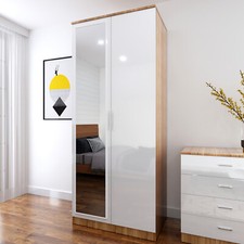 White Oak 2 Doors Wardrobe