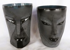 Signed Swedish Black Glass