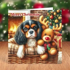 Cavalier King Charles Spaniel Dog Christmas Card
