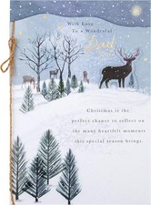 Christmas Greeting Card for Dad with Festive Seasonal Design