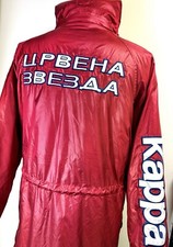 VINTAGE RED STAR BELGRADE 1997 KAPPA BENCH JACKET CRVENA ZVEZDA SERBIA SHIRT