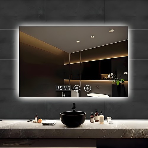 Large rectangular led bathroom - large,