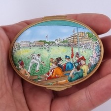 Toye Kenning & Spencer Enamel Box Cricket England V Australia Lords 1887