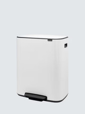 Brabantia Bo Pedal Recycling Bin, 30L & 30L, WHITE - SEE DESCRIPTION - RRP £210