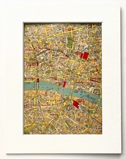 Antique 1930s London Map -