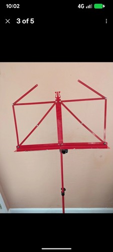Red sheet music stand - red,