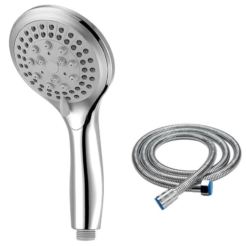Chrome shower head and hose - chrome,