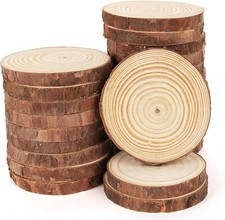 60/90/120 pcs Round Log Slices