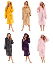 Ladies Hooded Dressing Gown