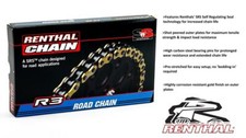 Ducati 696 Monster 08-14 Renthal 520-R3 Gold O-Ring Chain 520 x 108 Links