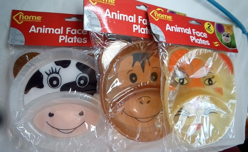 Animal face plates childrens - face,