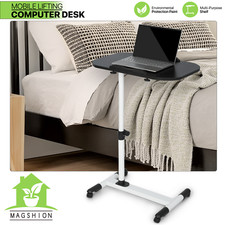 [SWIVEL ROLLING LAPTOP DESK]Adjustable Height Table Stand Home Sofa Overbed Tray