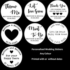 Personalised Wedding Favour