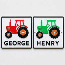 Personalised Boys Name Tractor