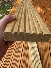 Decking Boards Treated Timber 32mm X 120mm X 3600mm New.  Two in number.