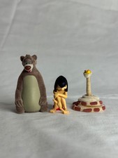 Disney The Jungle Book MicroWorld Flocked Figurines Baloo Mogli and Kaa