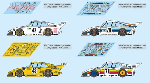 Decals porsche 935 mans - decals, le