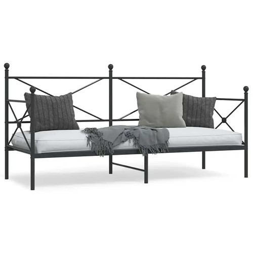 Daybed black steel single - black,