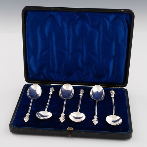 Set six silver apostle - set,