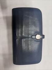 Hermes Dogon Wallet Lucky Navy