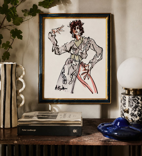 Signed original framed drawing - signed,