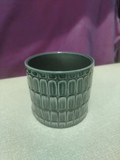 German Pottery Vase Plant Pot, Vintage Retro, 878-10 Blue Green Grey, Scheurich