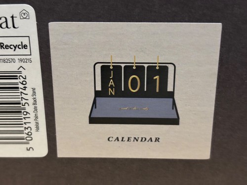 New boxed habitat black - new,
