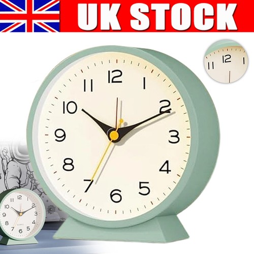 Analog alarm clock with - with, no