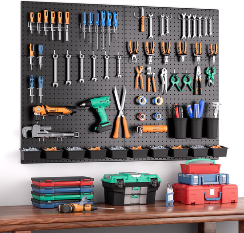 Steel pegboard wall - steel,