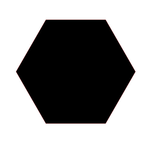 Hexagon sticker pick size - sticker,