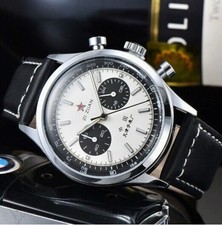 Seagull 1963 Quartz Sapphire Chronograph Watch 42mm Waterproof Luminescent Orig