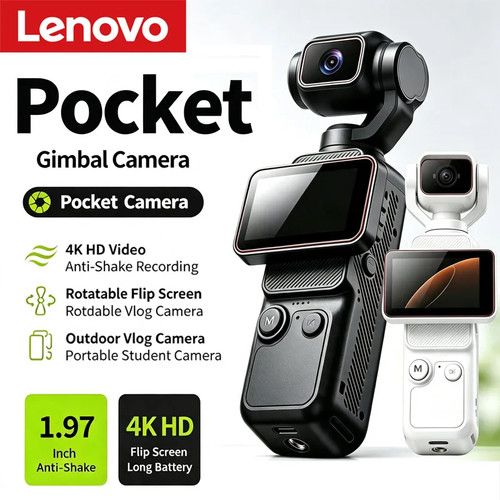 Lenovo mini vlog camera - lenovo, 4k