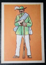 GARIBALDI GUARDS  American Civil War   Bull Run  Vintage 1960 Illustrated Card
