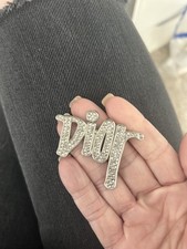 1x Silver Flat back Charm