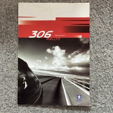 Peugeot 306 Rallye UK Brochure 1998 - 8 page fold out format - Collectible