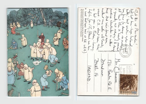 Postcard heath robinson - postcard,