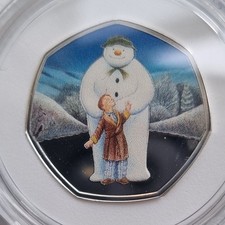 Perfect Christmas Gift -The Snowman 2019 Silver Proof 50p Coin Ltd Edition - 