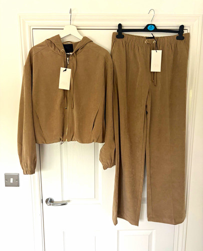 Zara camel suede 2pc - 2pc, tracksuit