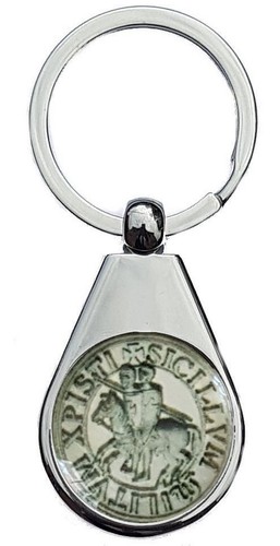 Masonic templar seal chrome - masonic,